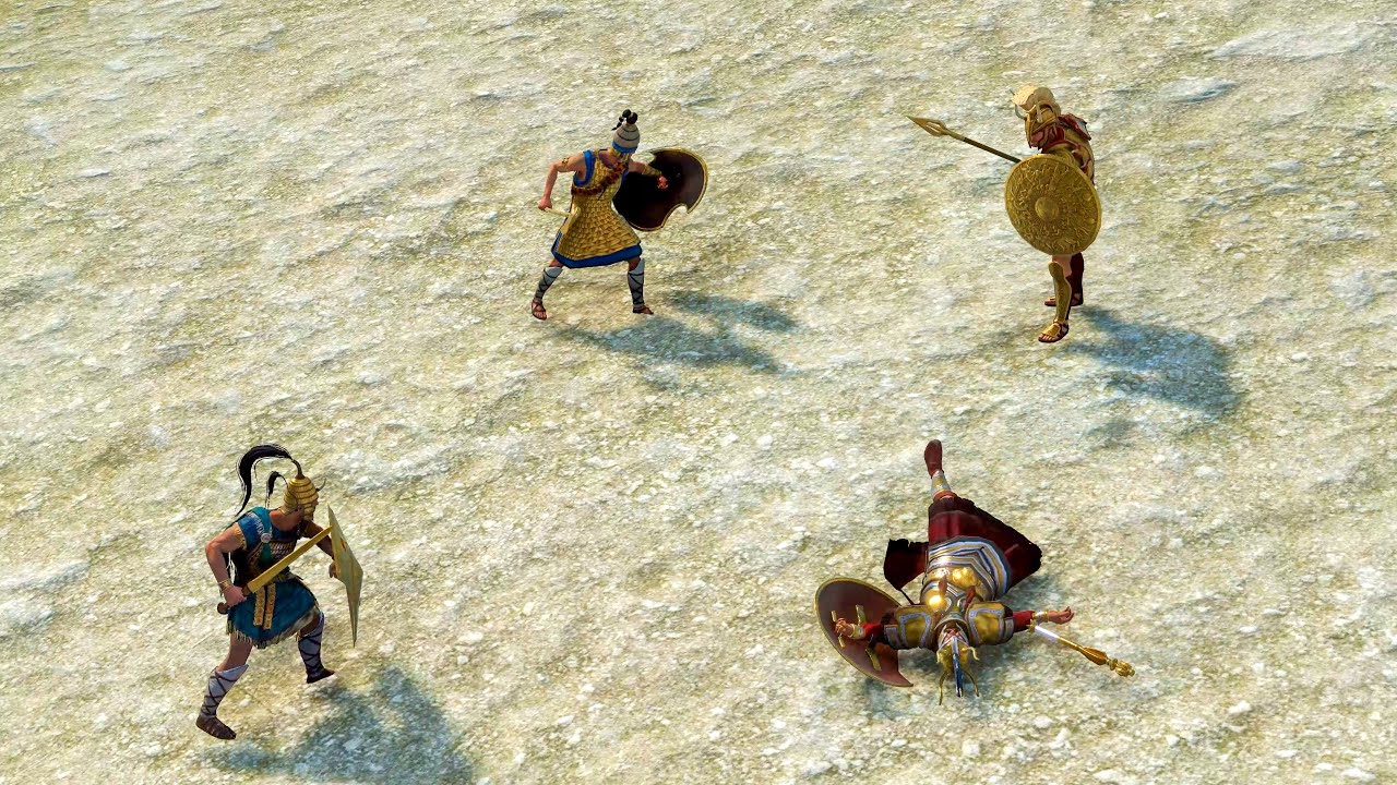 ACHILLES & HECTOR vs 4x HEROES - Total War TROY