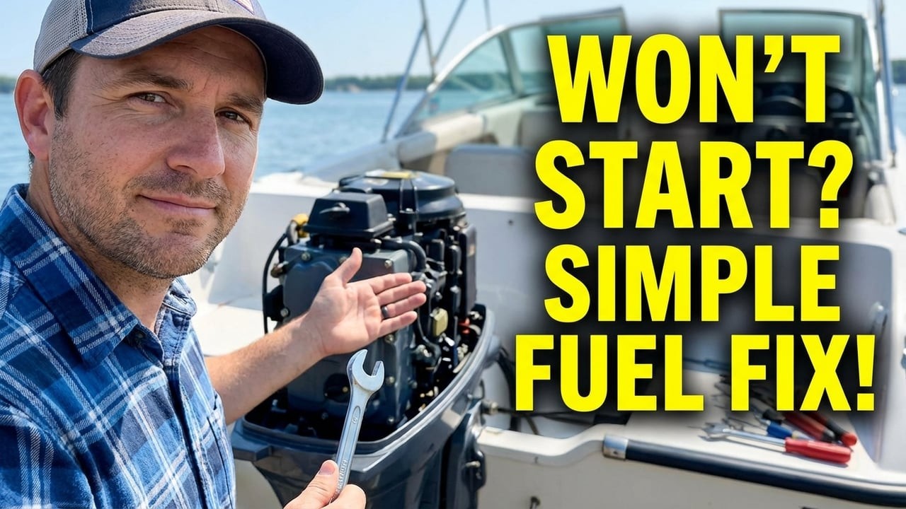 Boat Engine Won't Start  Simple Fix for Fuel Siphoning!  #outdooradvebtureschannel