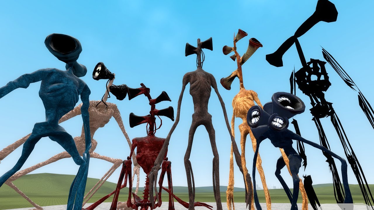 サイレンヘッドの集団に襲われた...【GMOD】