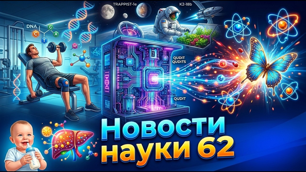 Новости науки #62 : Квантовый компьютер, эффект бабочки, гены травм, детское питание и космос