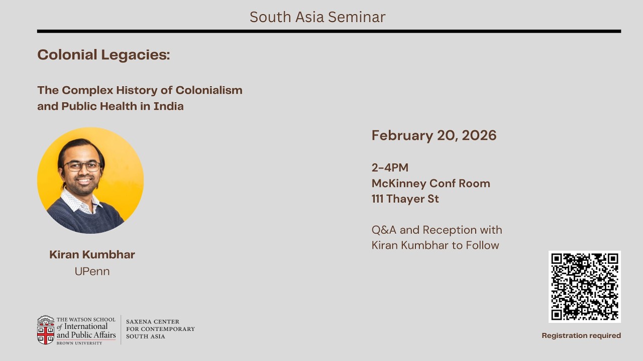 Kiran Kumbhar - Colonial Legacies: The Complex History of Colonialism and Public Health in India