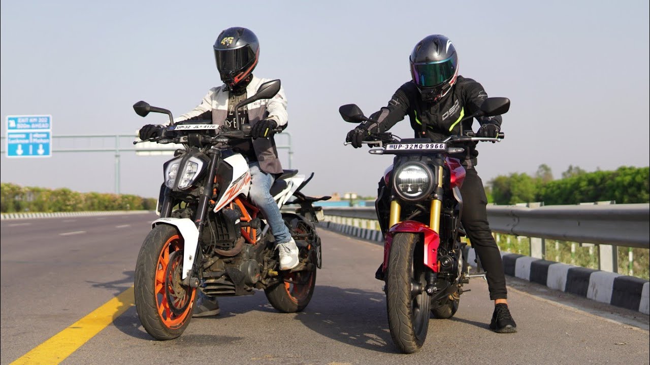 KTM Duke 390 vs Honda CB300R | Top End!