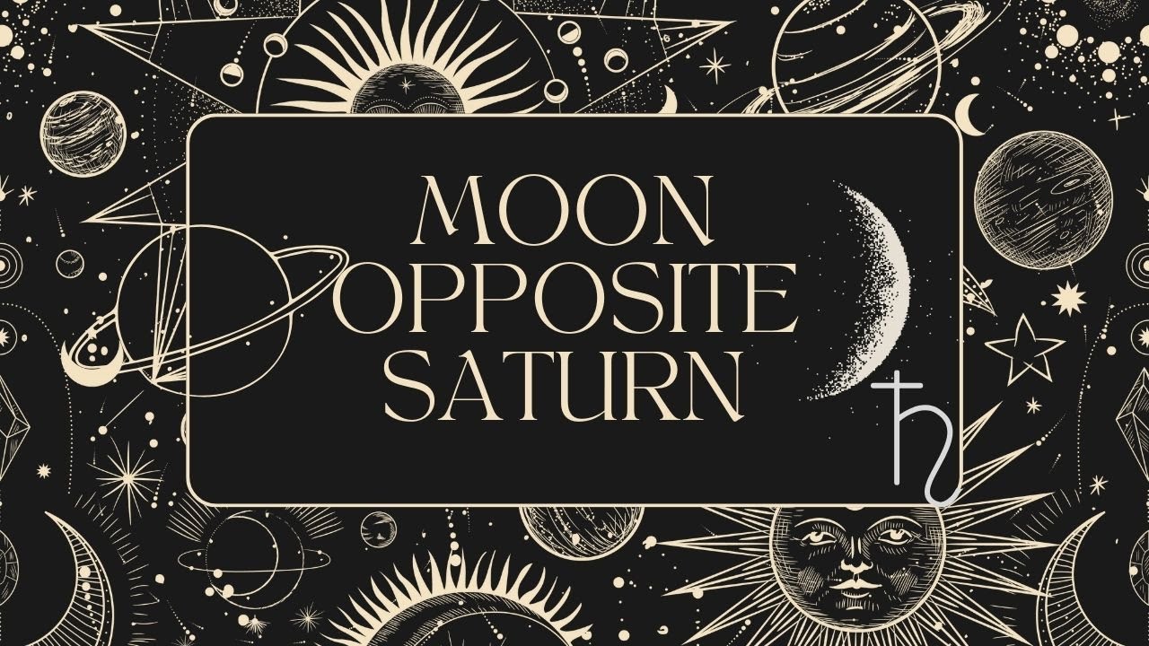 THE MOST CHALLENGING ASPECT IN ASTROLOGY: SATURN OPPOSITE MOON - Disciplined or Shut Down #saturn