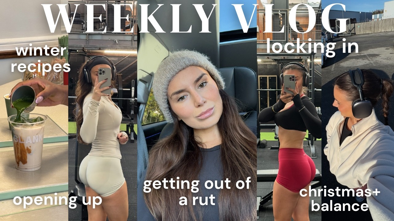 weekly productive vlog | getting out of a rut, cycle syncing, winter meals, training + therapy chats