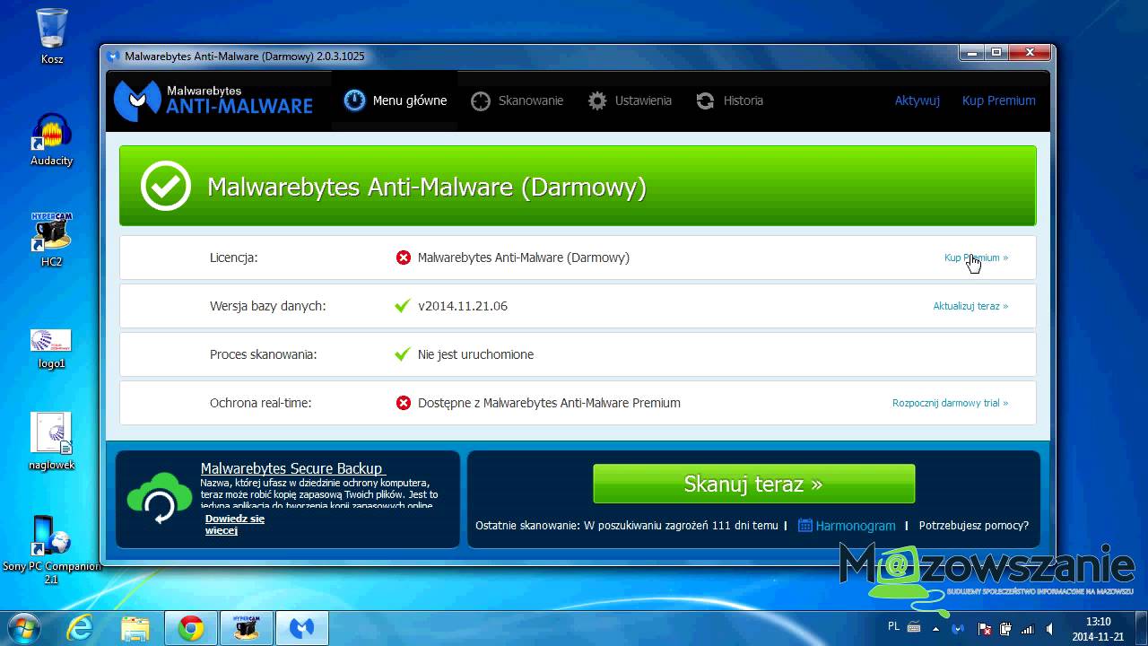 Malwarebytes Anti-Malware - Usuwanie złego oprogramowania.