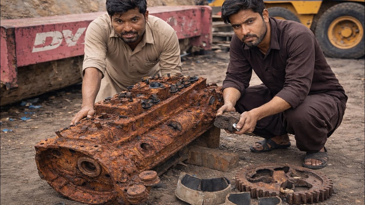 Old Rusty Engine Fully Restored | Heavy Rust Removal & Engine Refresh