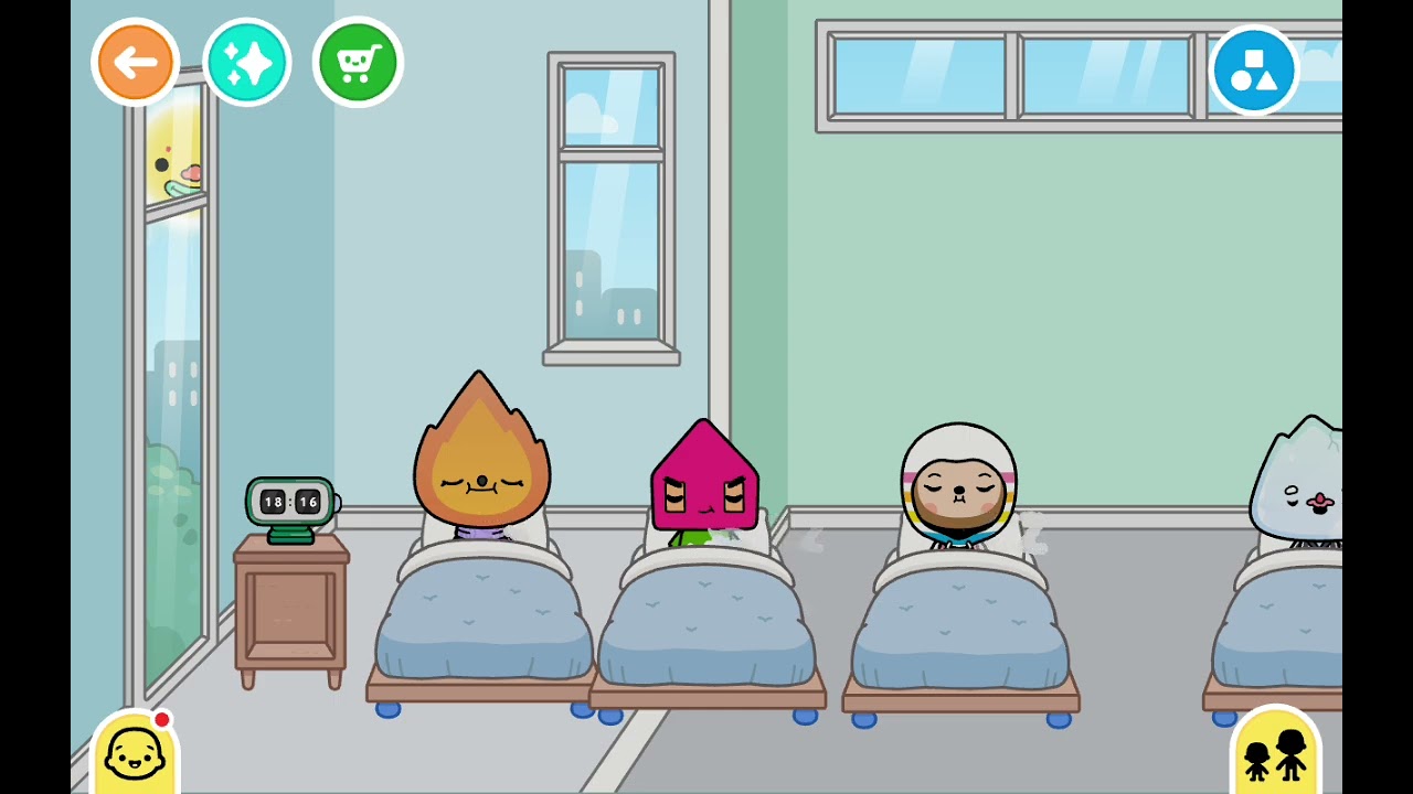  10 in the bed Toca Boca world