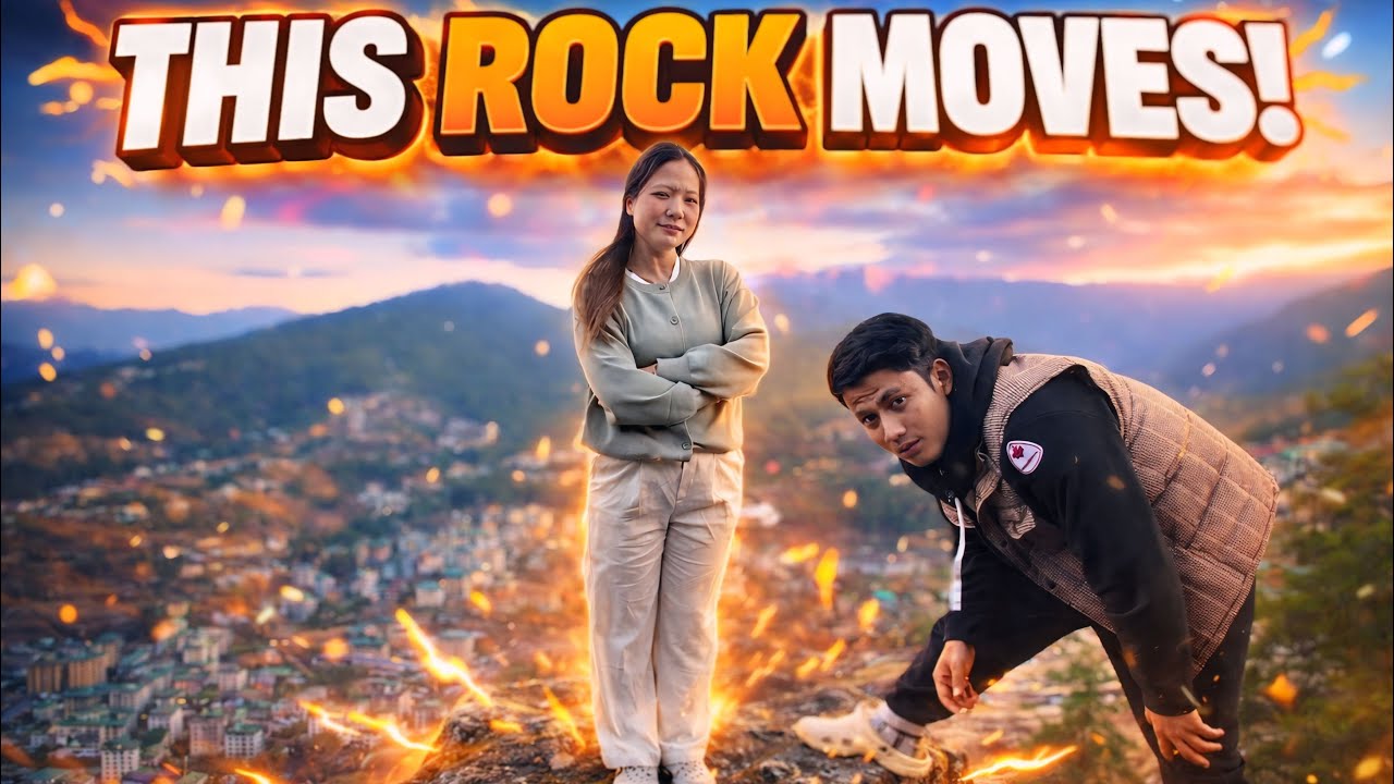 This Stone Moves When We Climb😱|| Mysterious  Place In Thimphu #vlog #435AM #bhutanesevlogger