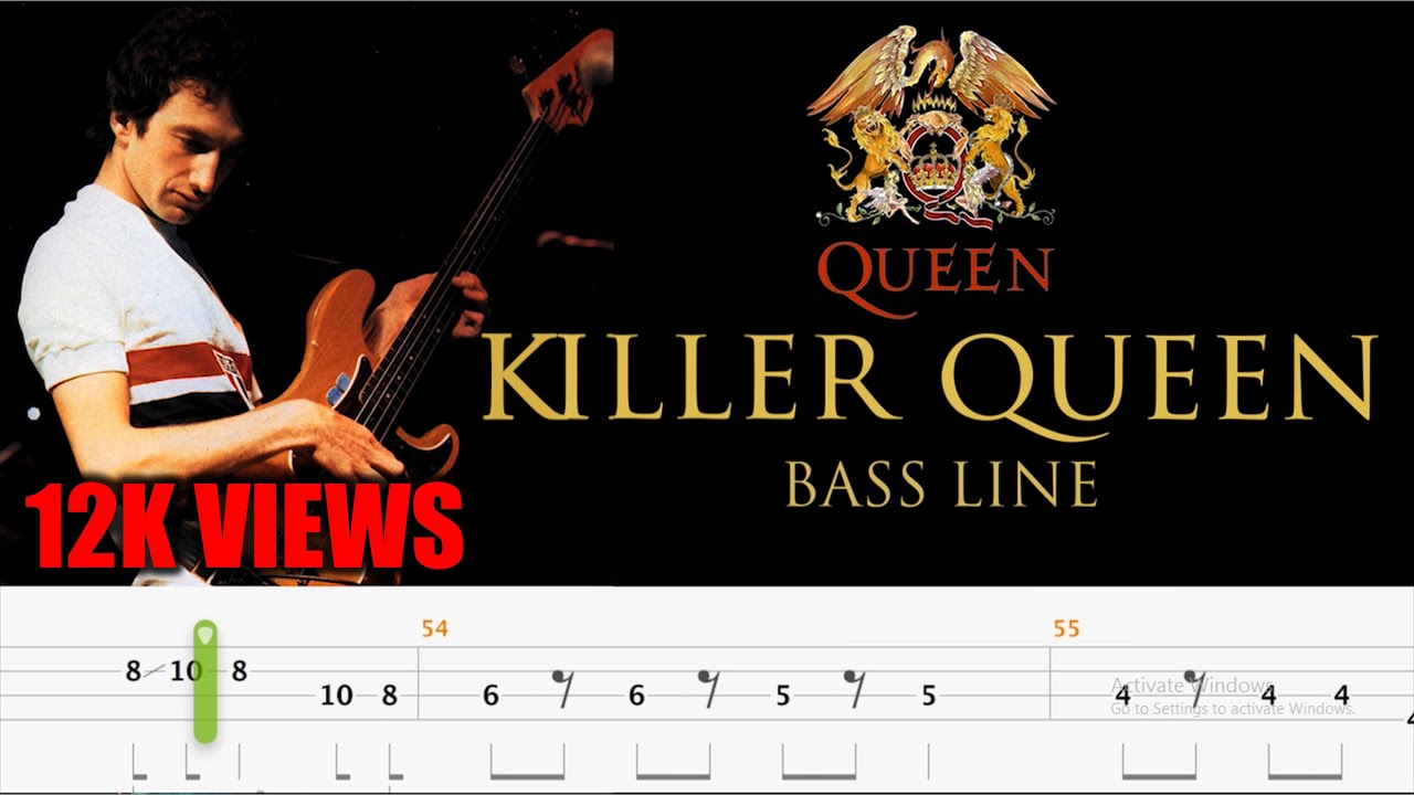 Queen - Killer Queen (Bass Line Tabs) By John Deacon