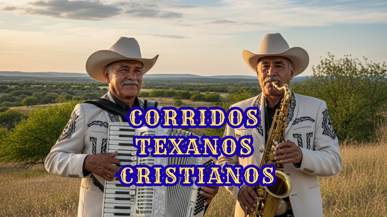CORRIDOS CRISTIANOS TEXANOS CON ACORDEÓN Y SAX ESTILO TEJANO Y NORTEÑO