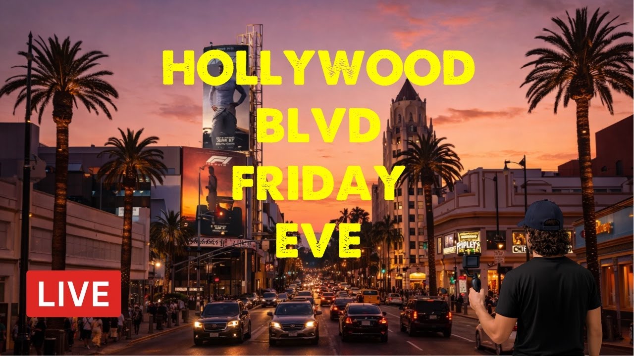 LIVE Hollywood Blvd | 🌇 | Los Angeles Live Cam