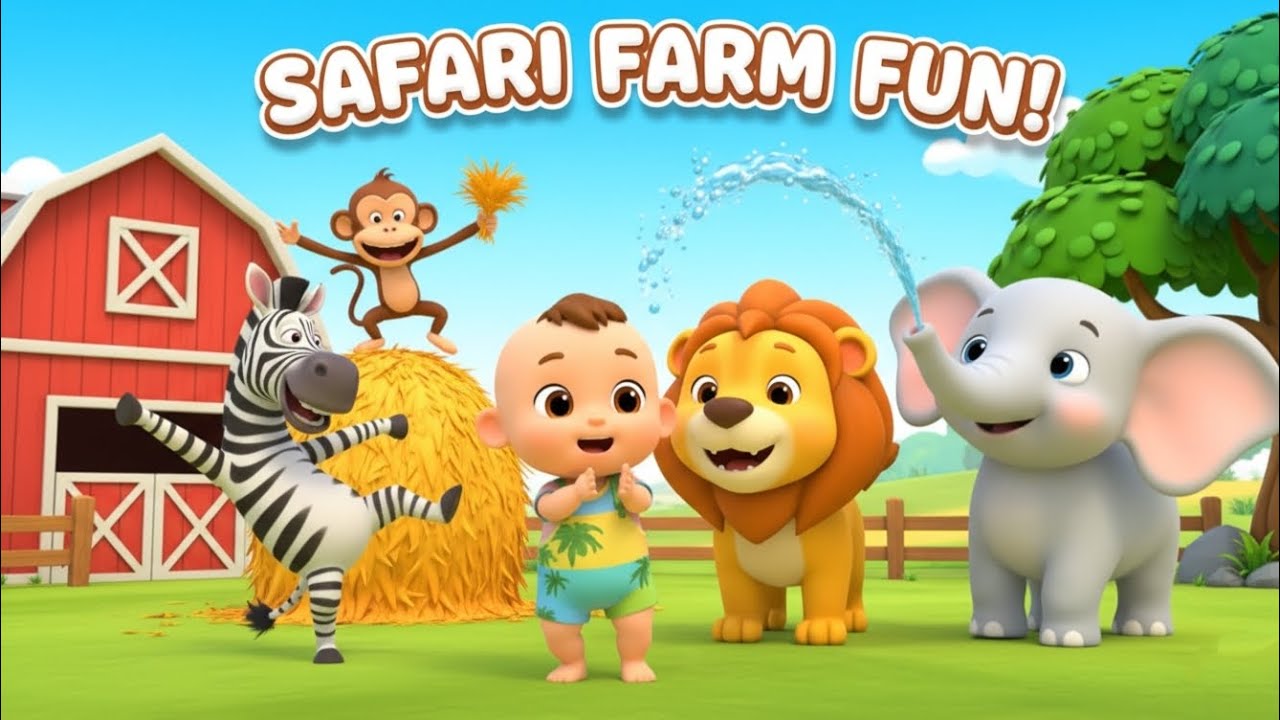 Old MacDonald Safari Song 🦁🐘 | Animal Sounds Song for Babies 👶 | Mellowidoo Nursery Rhymes