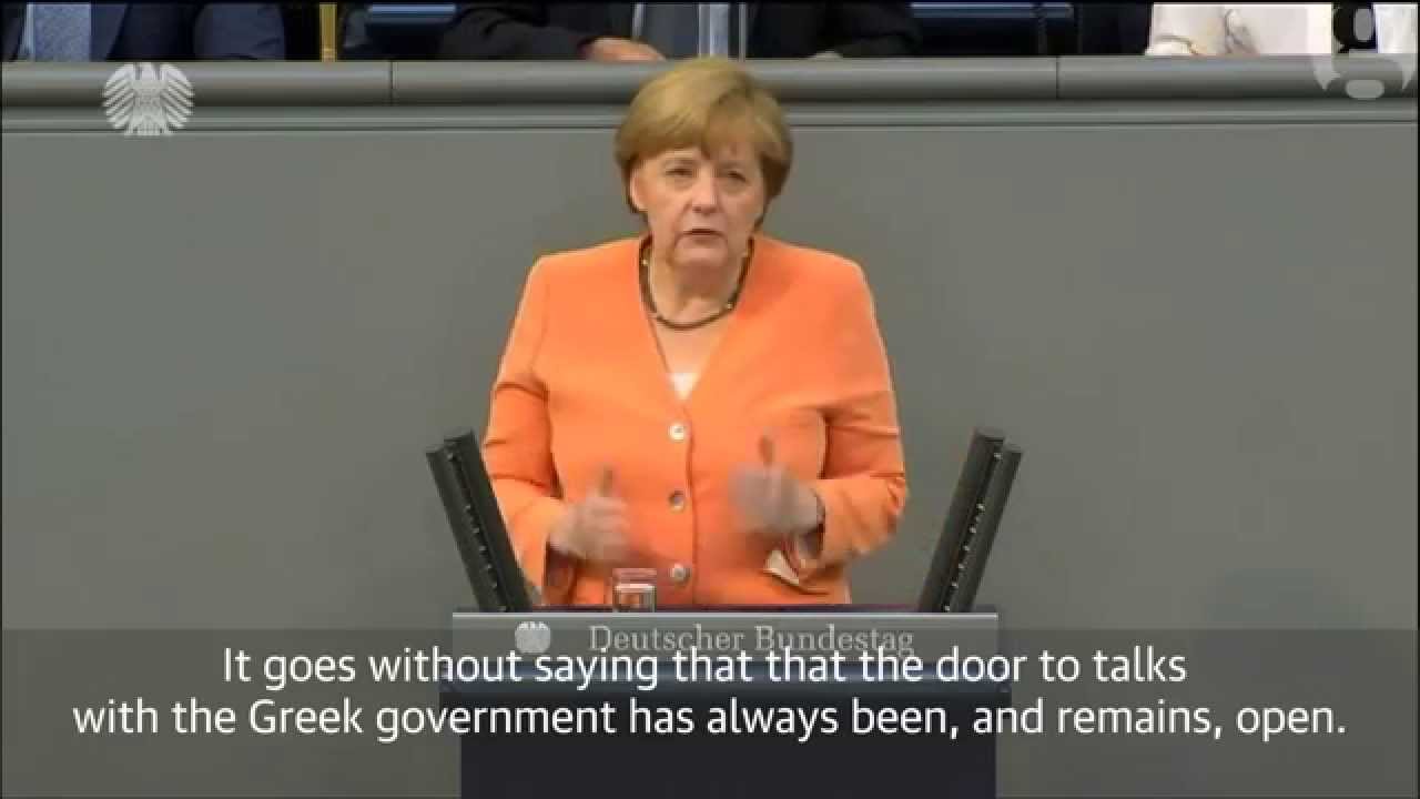 No talks on Greek bailout before referendum - Angela Merkel