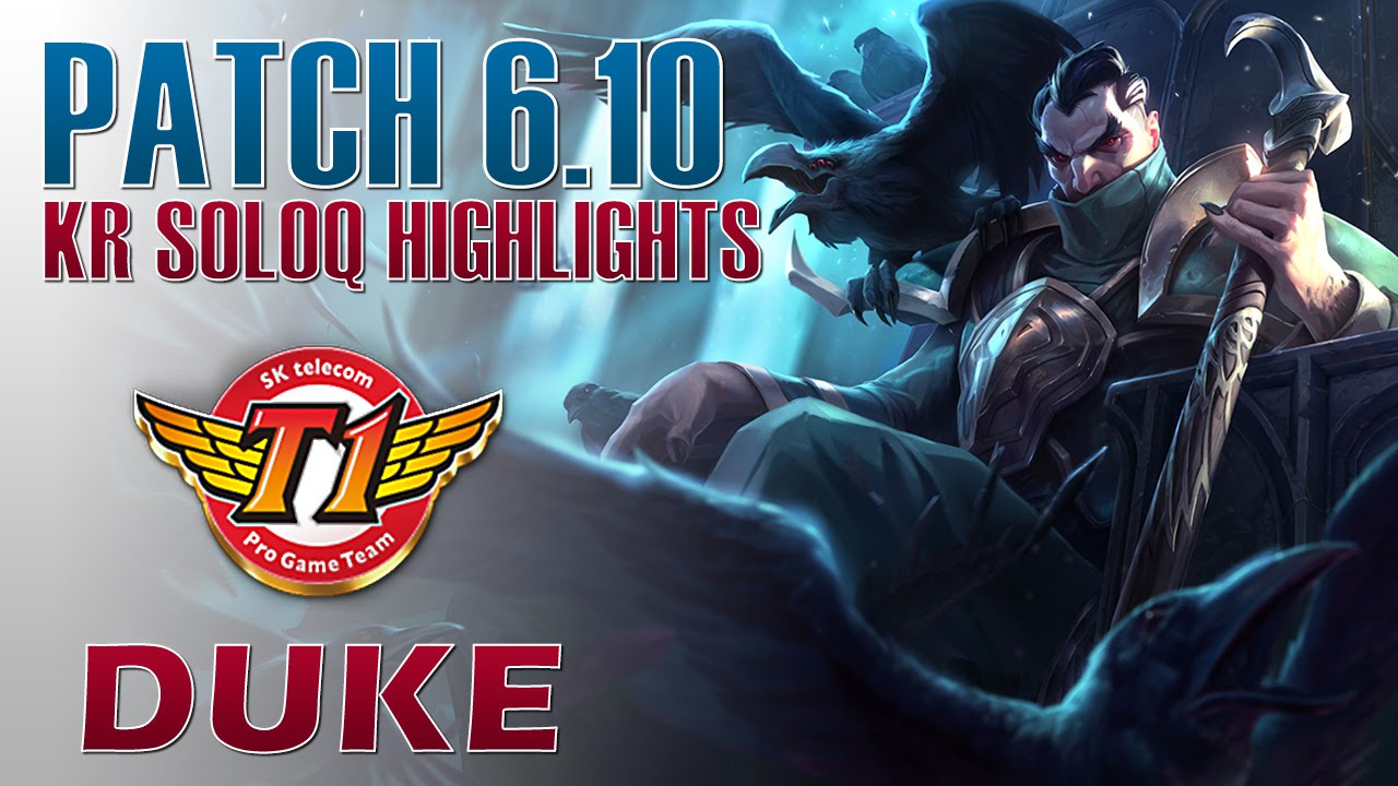 SKT T1 Duke - Swain Top Lane - KR LOL Challenger 620LP Highlights