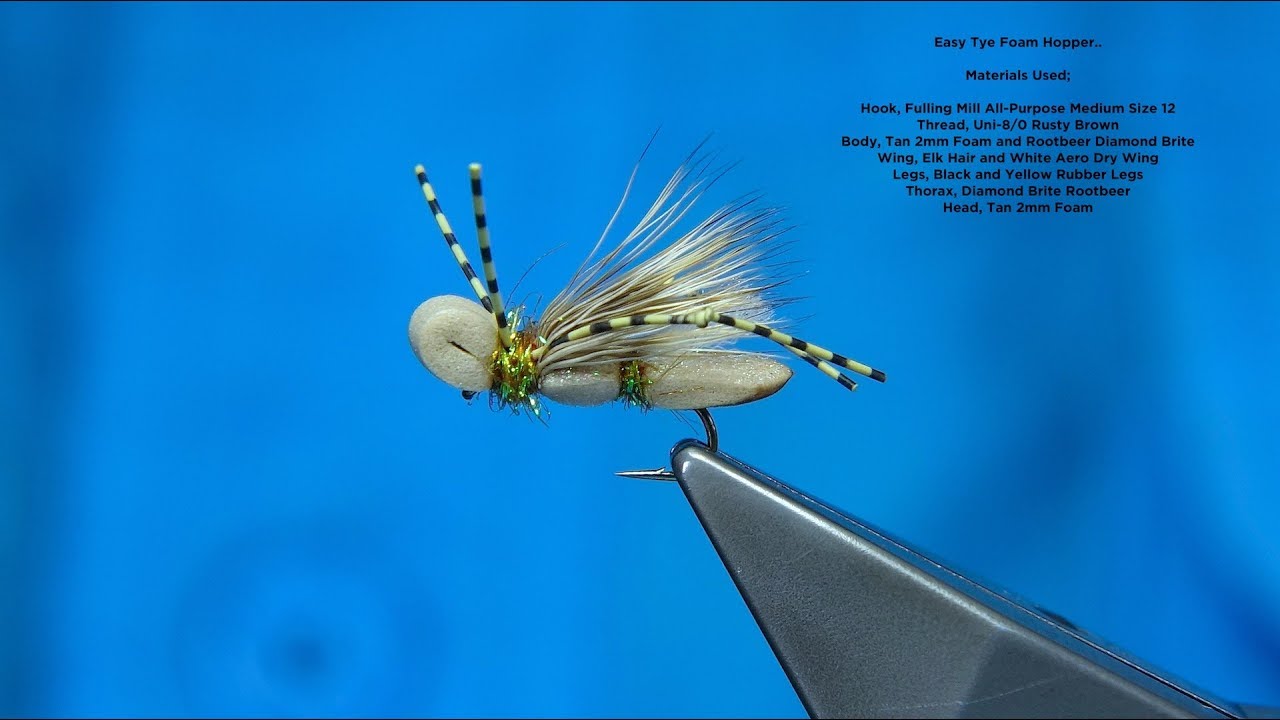 Tying an Easy Tye Foam Hopper/Cricket with Davie McPhail