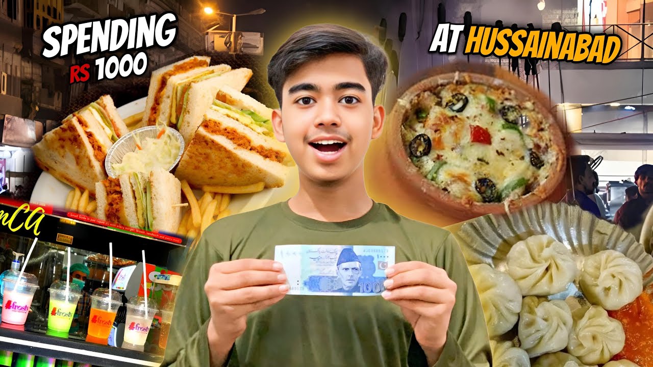 Spending 1000rs At Hussainabad Food Street Challenge😱|Danger Yt Vlogs|