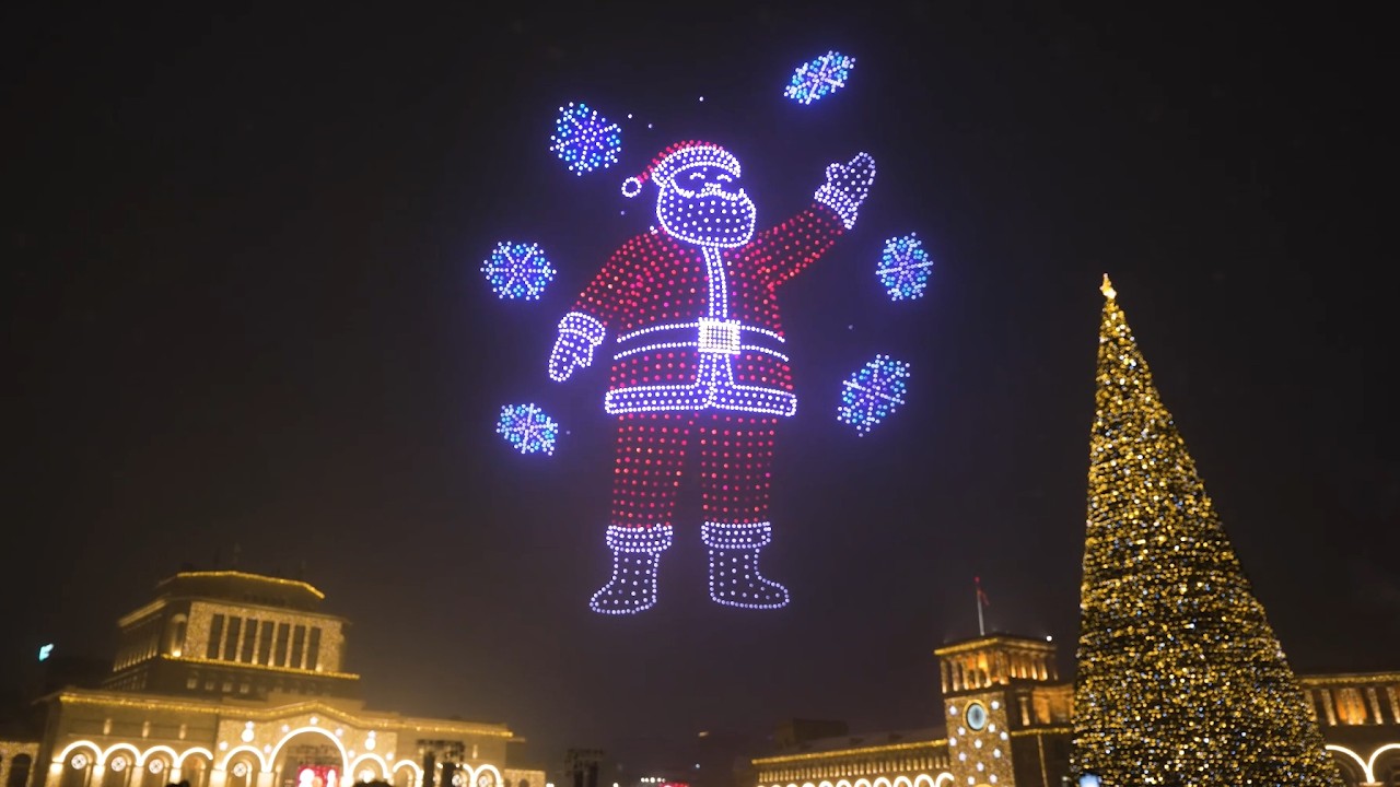 Armenia Hosted Its Largest Drone Show on New Year