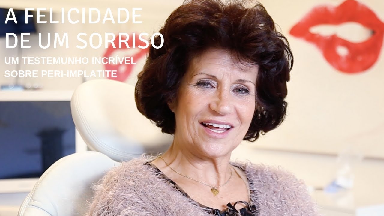 A felicidade de um sorriso após a peri-implantite | Clínica Hugo Madeira