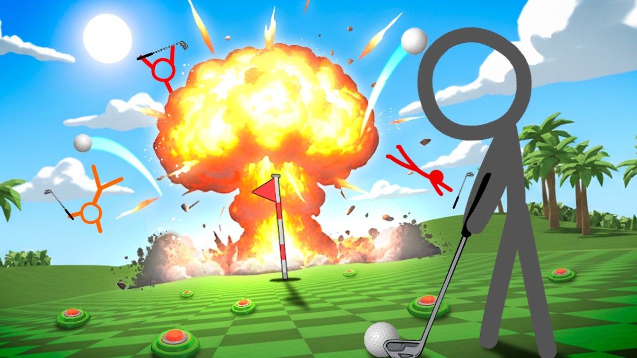 Golf But Your Friends HAVE EXPLOSIVES | Super Battle Golf