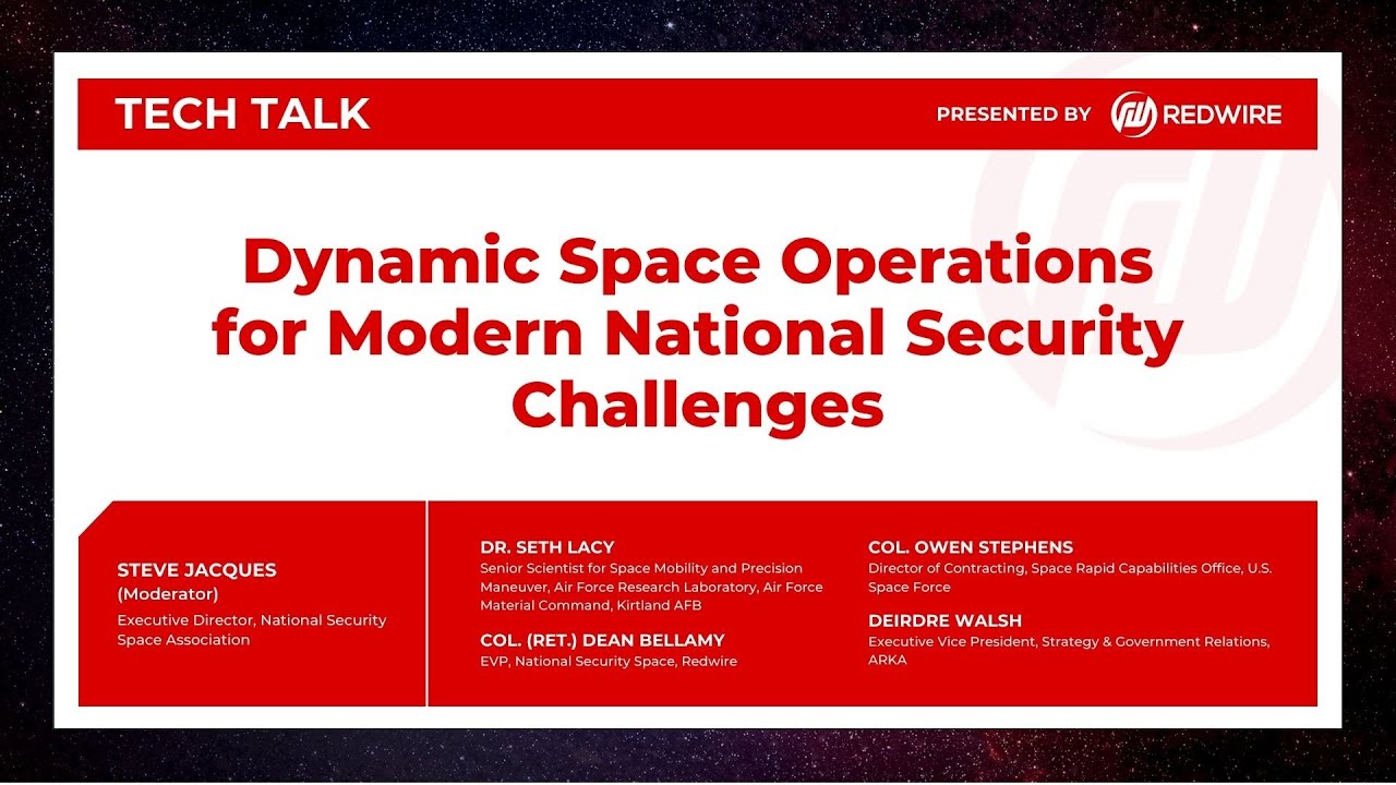 Dynamic Space Operations for Modern National Security Challenges