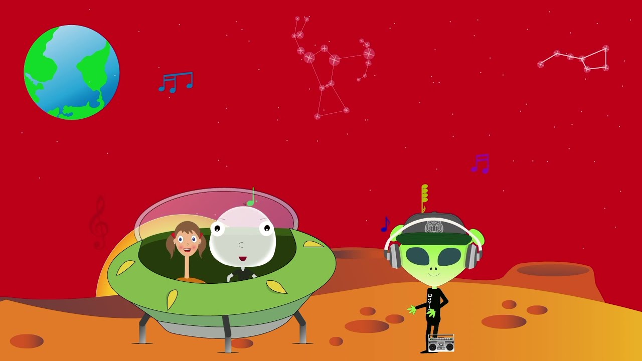 Alien Dance Party on Mars with Long Neck Lisa | Big Head Bob