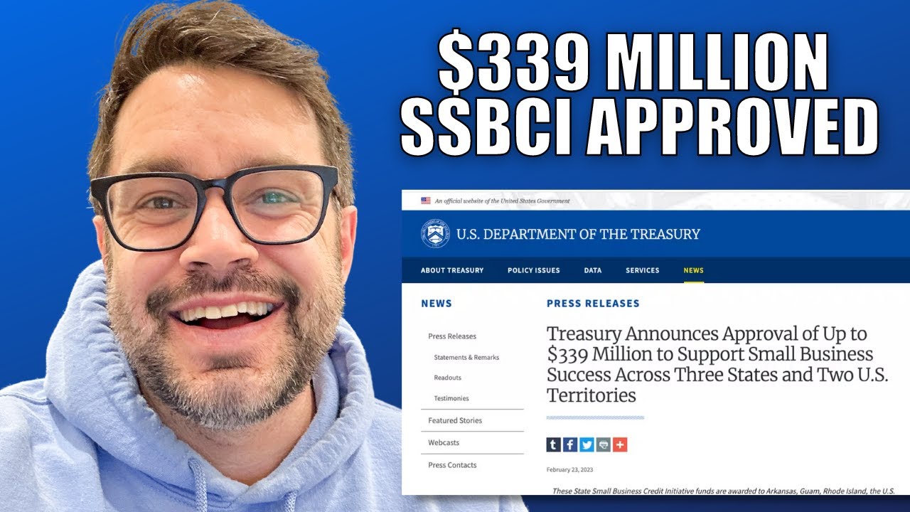 $339 Million SSBCI Approved | Here is what you need to apply