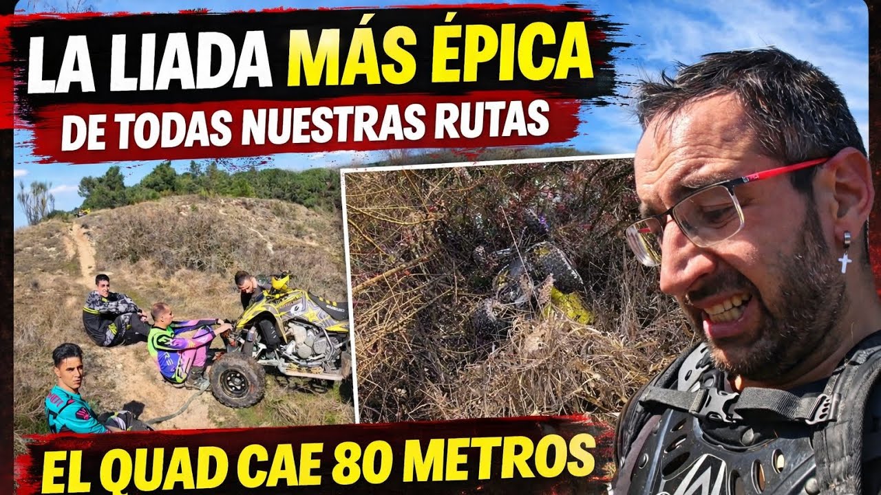 EL QUAD DE MI AMIGO SE DESPEÑA POR UNA LADERA DE 80 METROS 