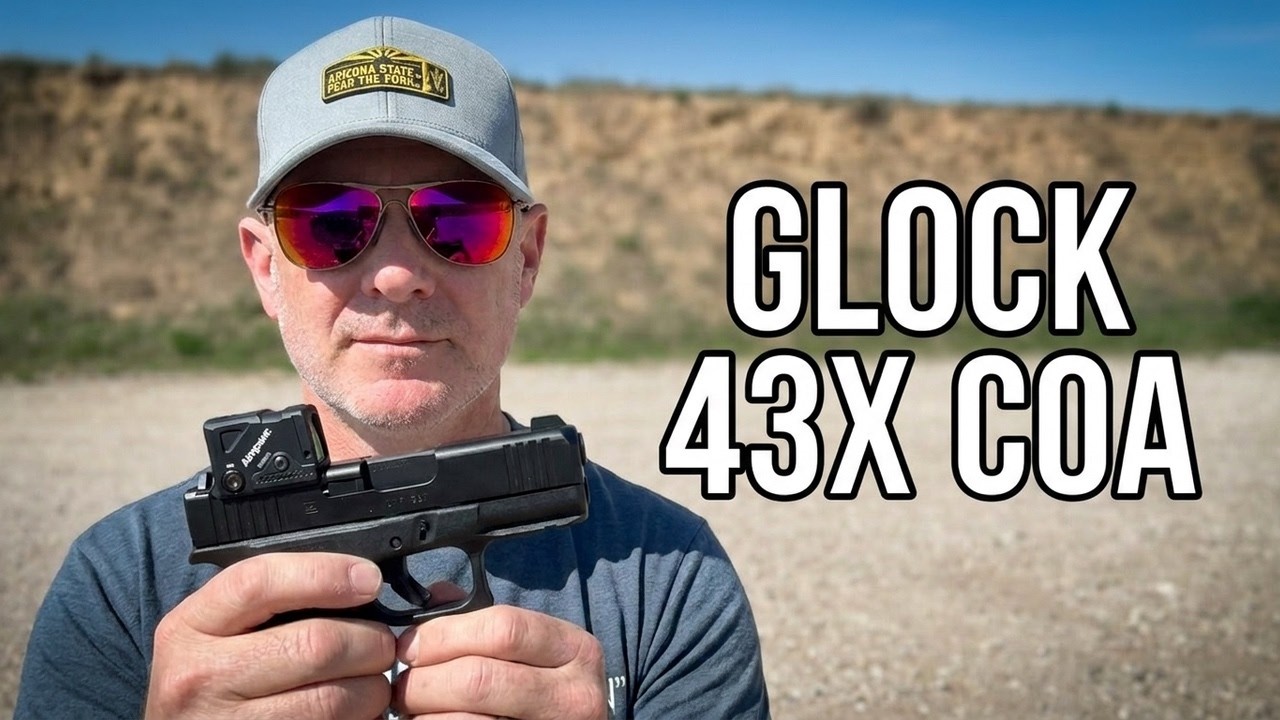 Стоковый Glock 43X MOS с прицелом Aimpoint ACRO | Тест в тире
