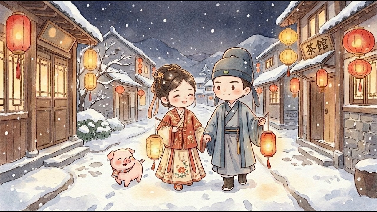 Lo-fi Wuxia Winter ❄️ | Peaceful Ancient China Study Music | Relax / Sleep / Focus