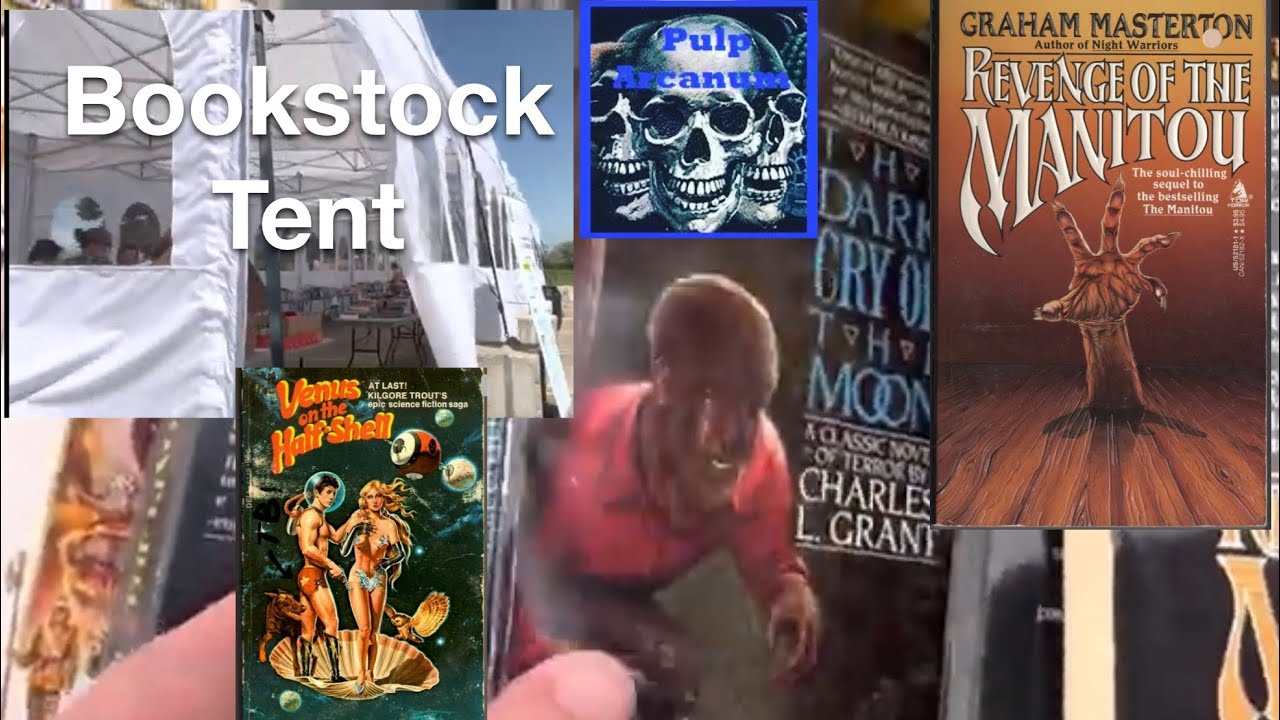 Bookstock Tent Loaded w/ Vintage Horror - Pulp Paperback Pursuit XI