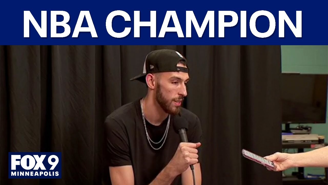 Chet Holmgren celebrates NBA title in St. Paul