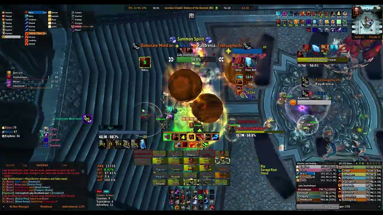 Warmane POV Feral Lady Deathwhisper ICC Heroic 25