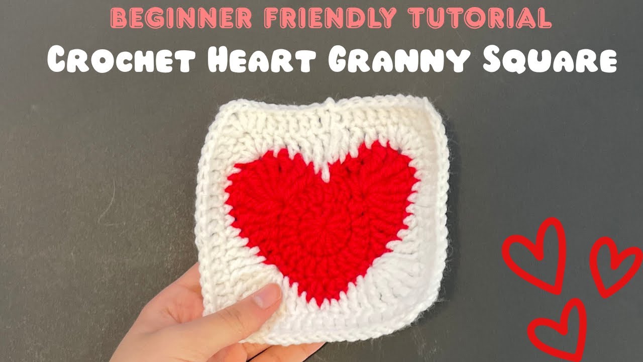 How to Crochet a Heart Granny Square ❤️ | Beginner-Friendly Tutorial