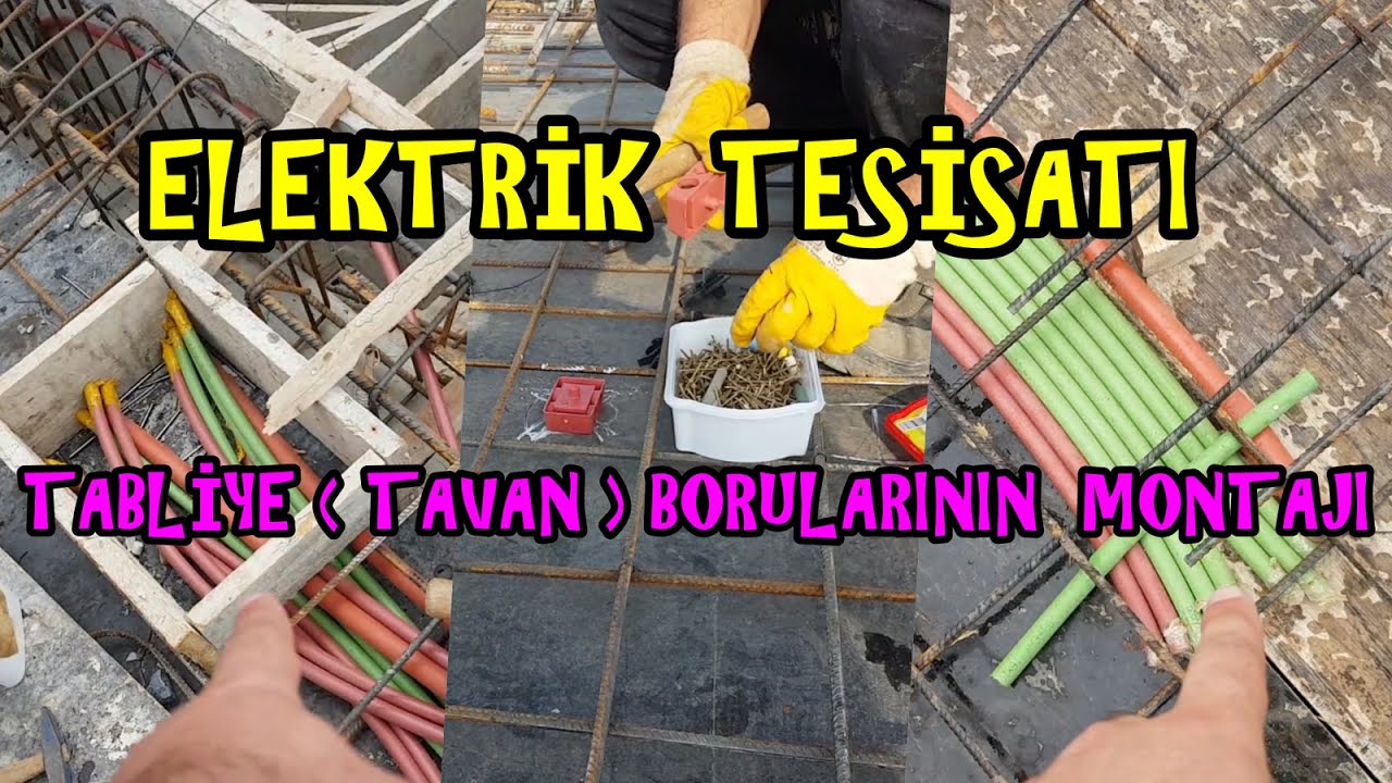 #ELEKTRİK #TESİSATI #TABLİYE #BORULAMA ( #Planşe ) İŞİ NASIL YAPILIR ? / #ELEKTRISCH #INSTALLATION