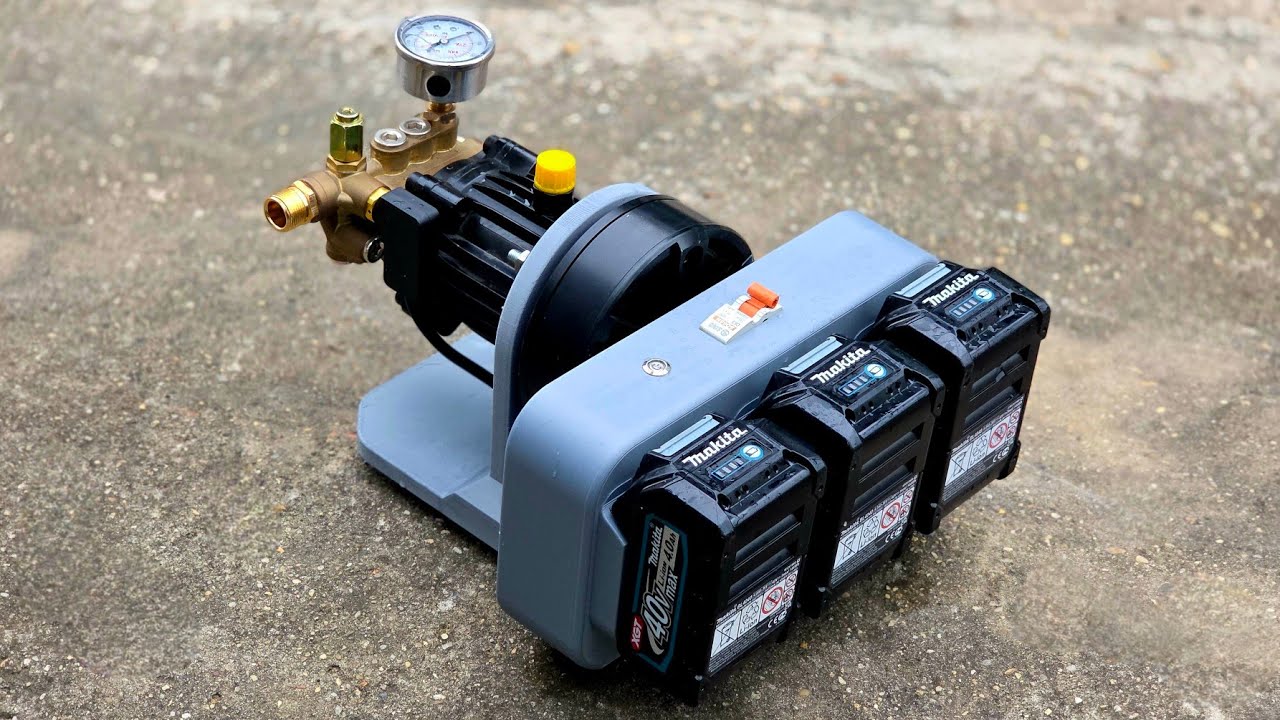 DIY Мойка высокого давления 3000W безщеточный – Мотор XAG + Батарея Makita 40V