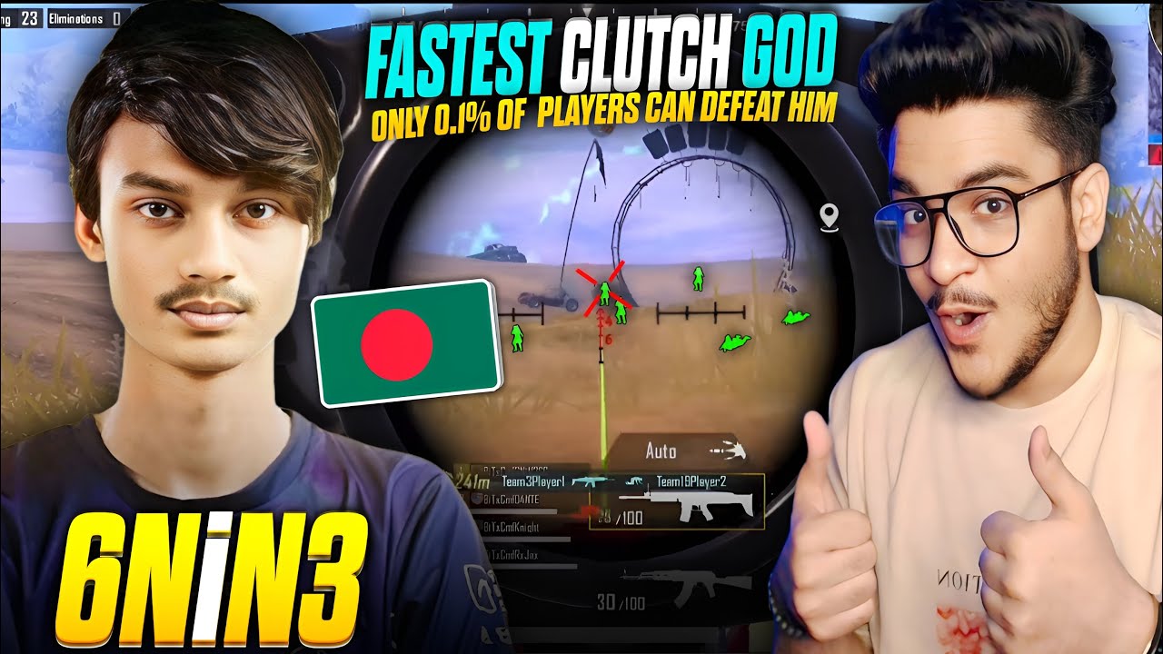 Shocking BANGLADESH Best Player 6NIN3 BEST Moments in PUBG Mobile