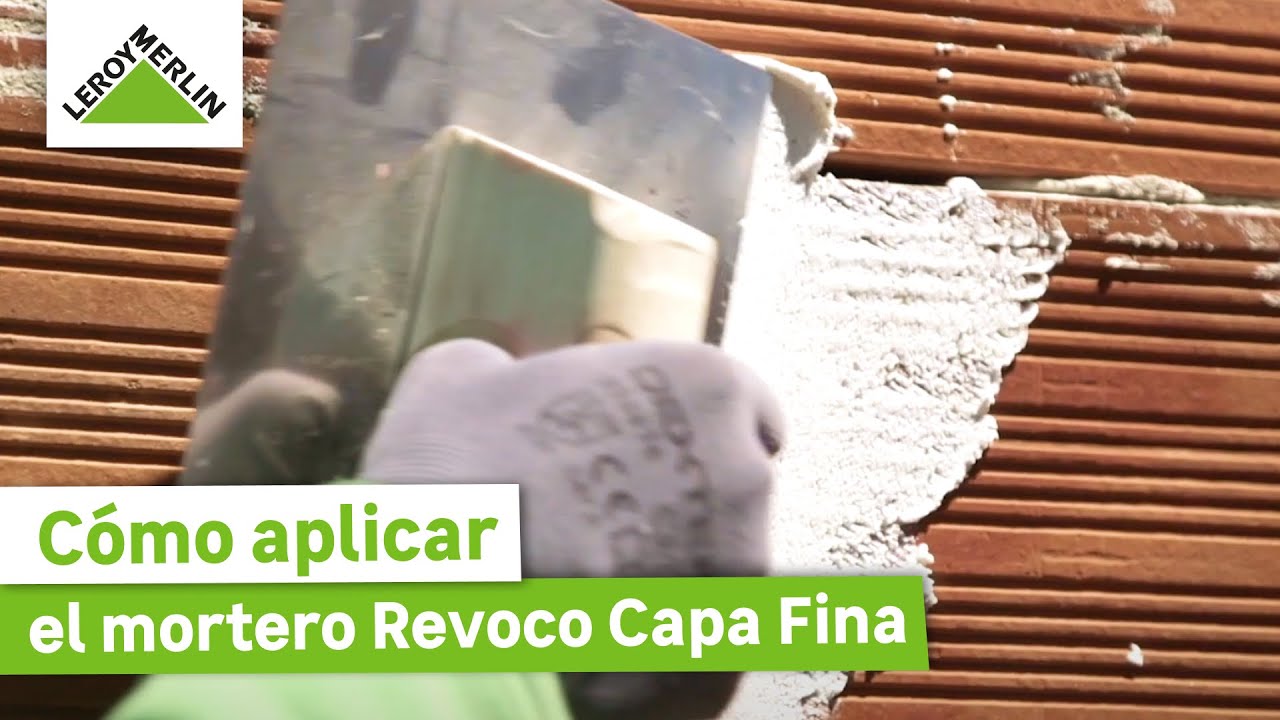 C&oacute;mo aplicar mortero revoco capa fina | LEROY MERLIN
