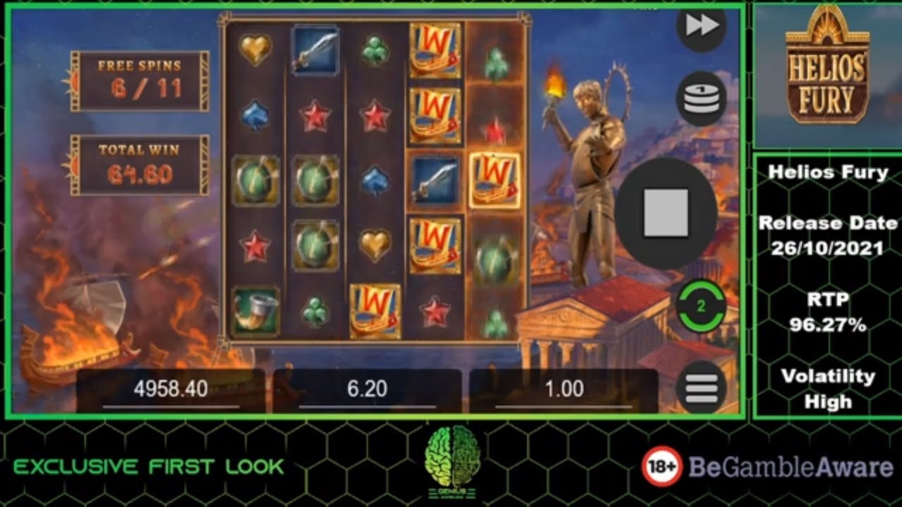 Helios Fury Slot By Relax Gaming Releasing 26/10/2021 Base Game And Bonus