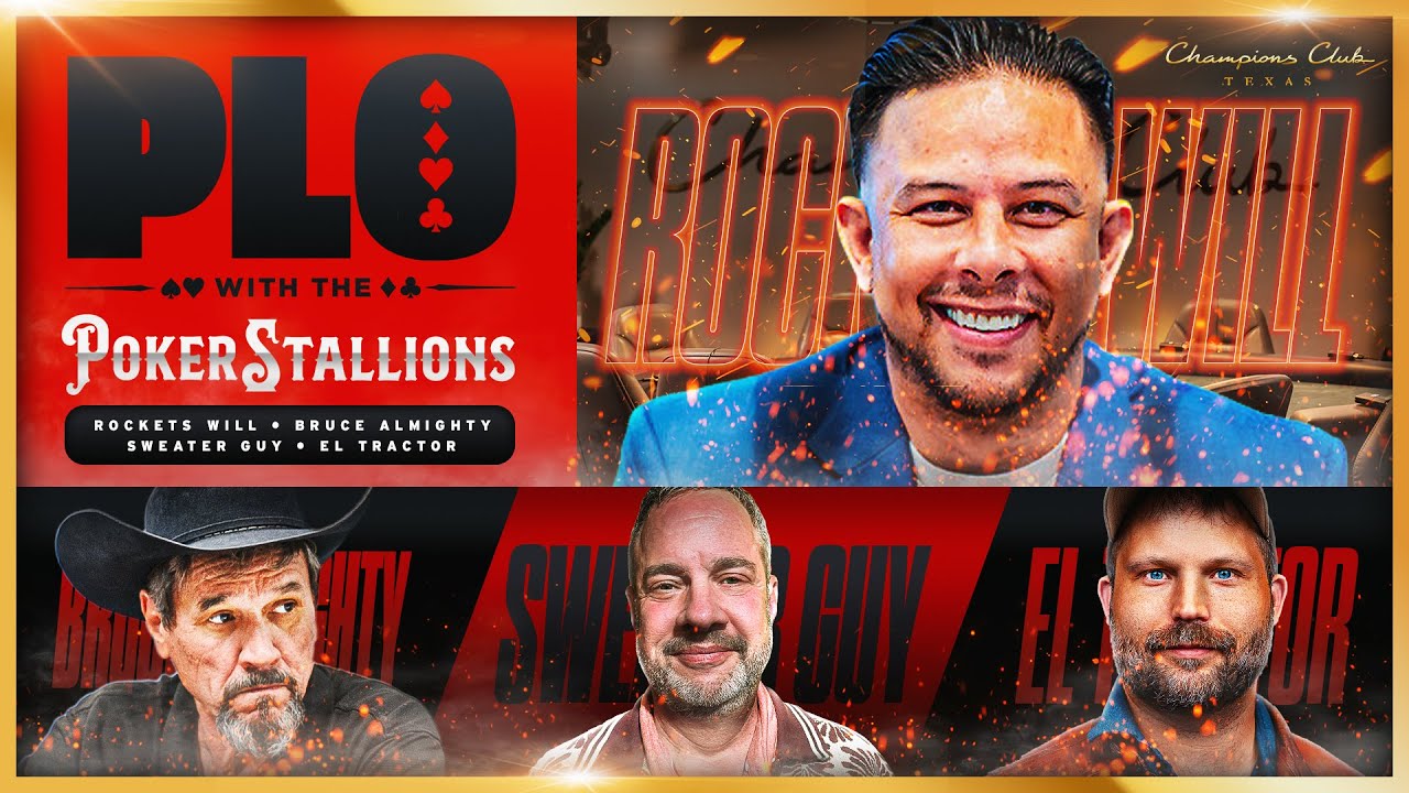 4K LIVE ACTION CASH $5/10/25 PLO w/ Rockets Will, Sweater Guy, Sandman, Bruce Almighty & El Tractor