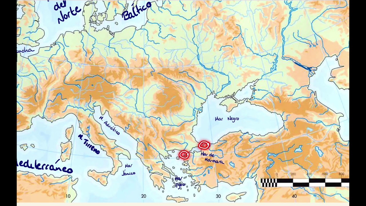 Geografía 1º ESO MAPA FÍSICO DE EUROPA