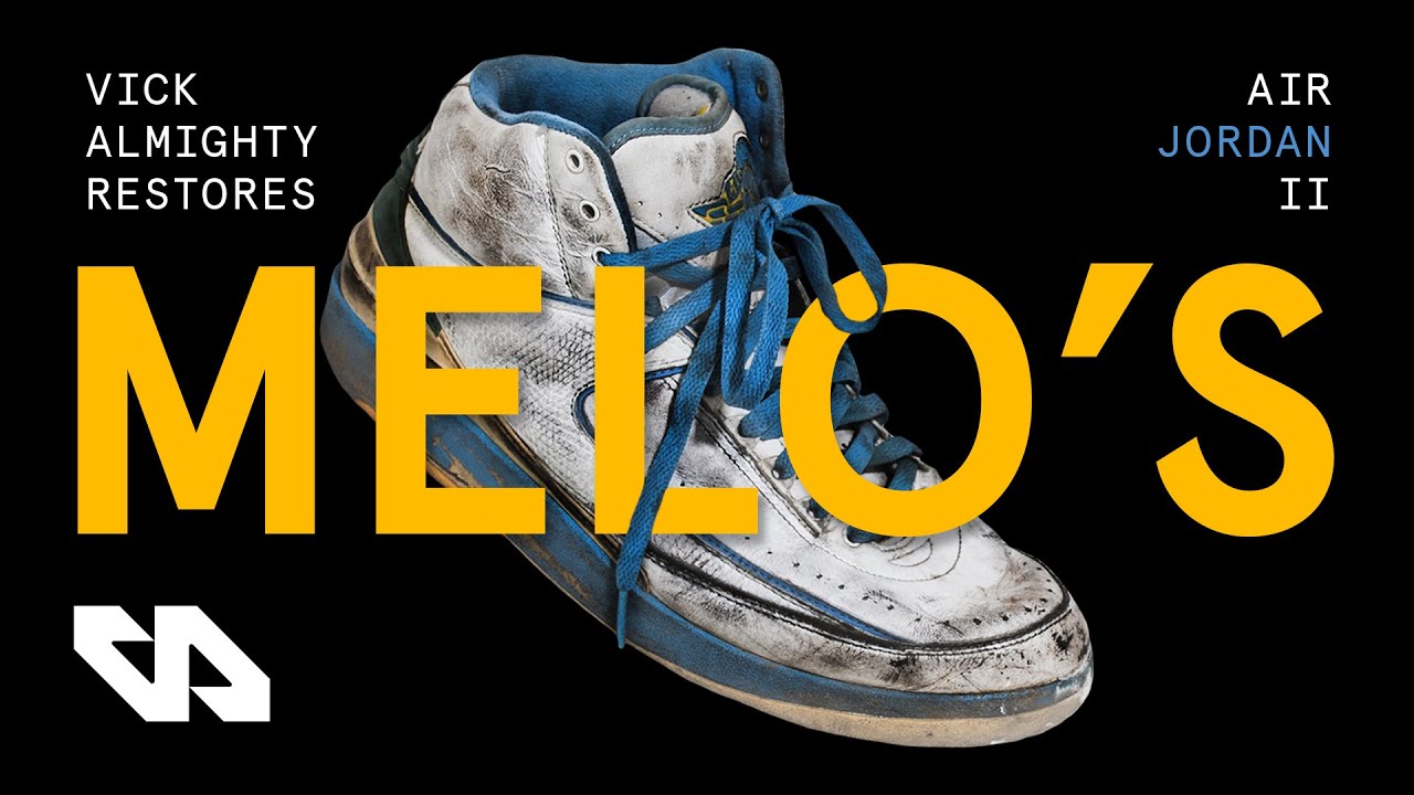 Vick Almighty restores TRASHED Air Jordan 2 Melos with Reshoevn8r