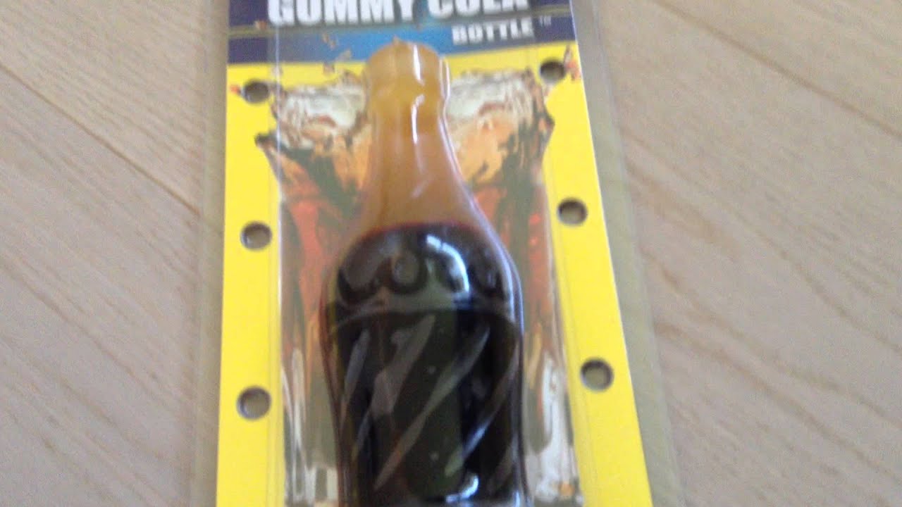 Giant gummy cola bottle