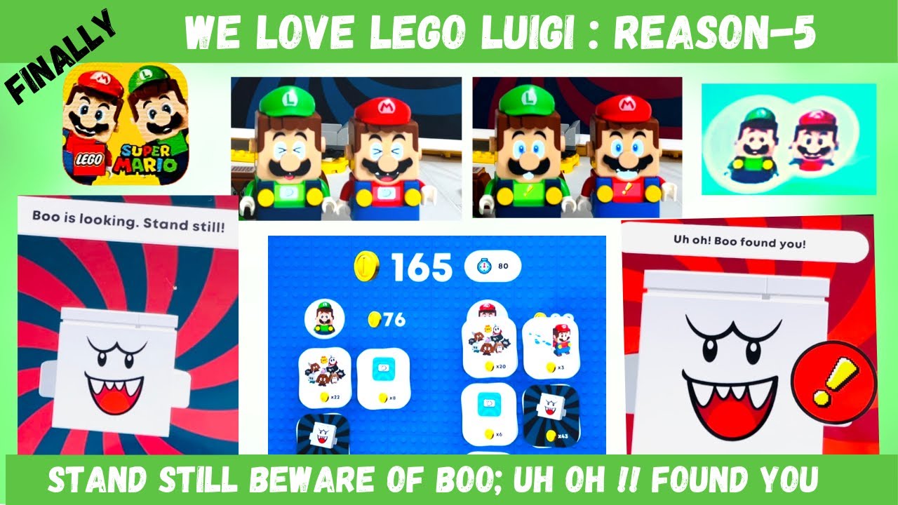 LEGO LUIGI working playing BEWARE of BOO