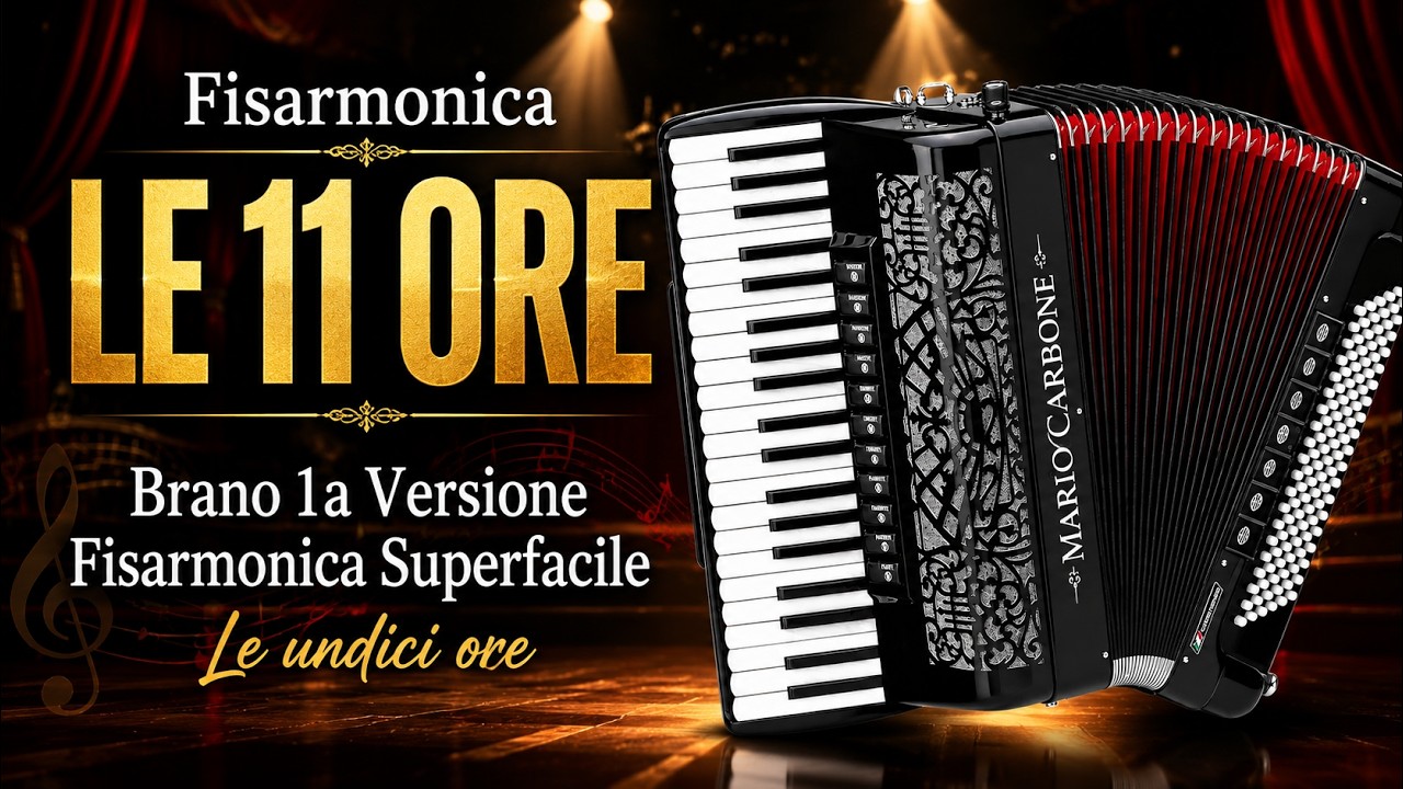 Fisarmonica - LE 11 ORE - Brano 1a Versione -  Fisarmonica Superfacile - Le undici ore -