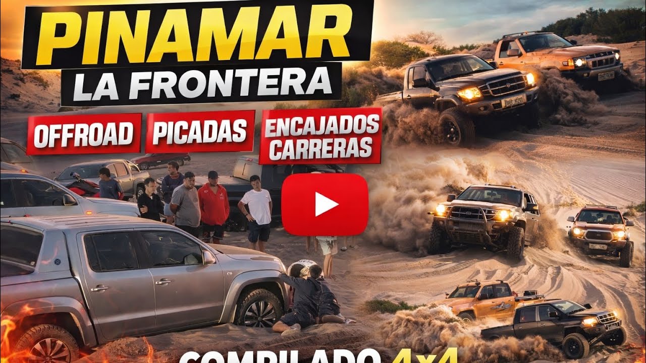 Pinamar 2026 La Frontera Offroad Picadas Encajadas Carreras compilado 4x4  verano  Medanos motos UTV