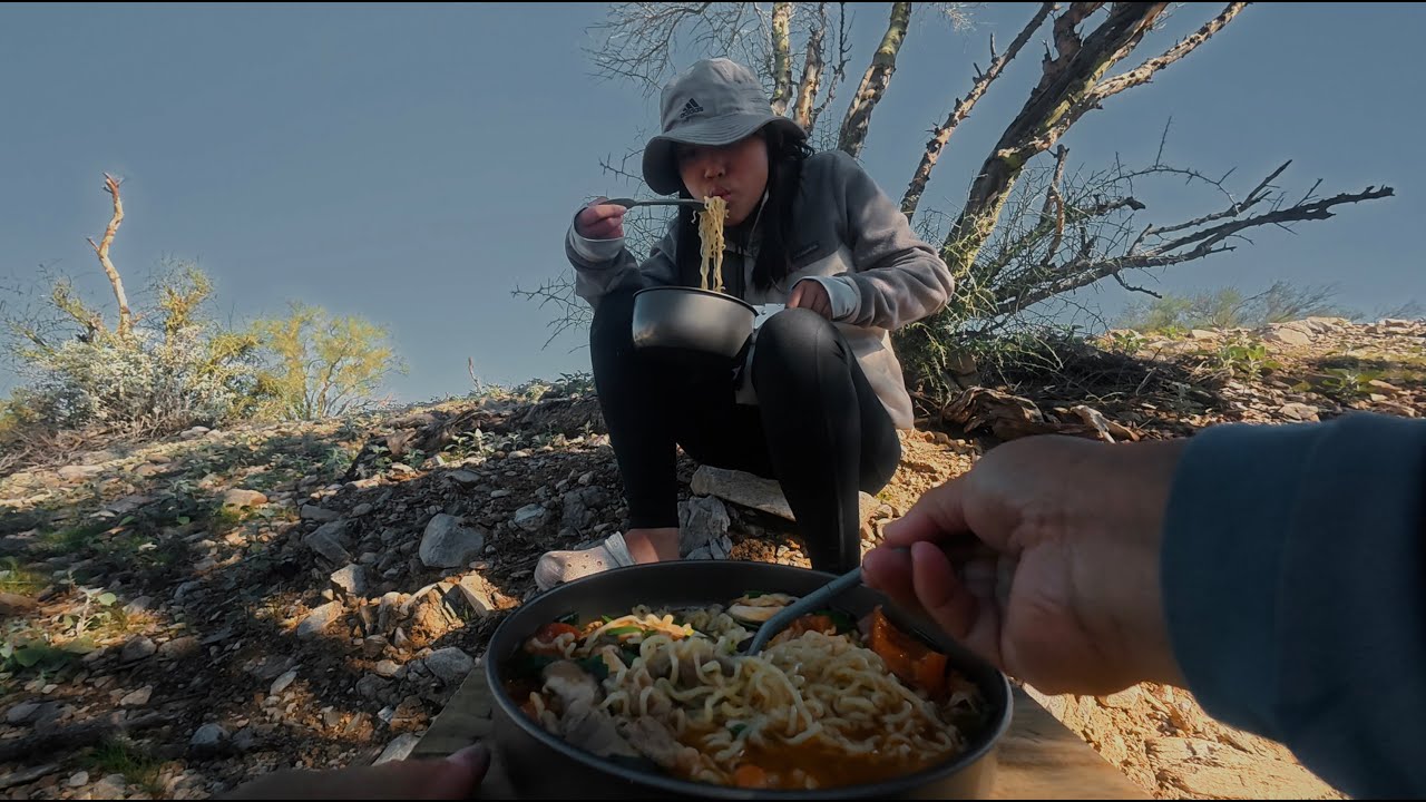 RV LIFE — Arizona Desert Picnic by the Campsite