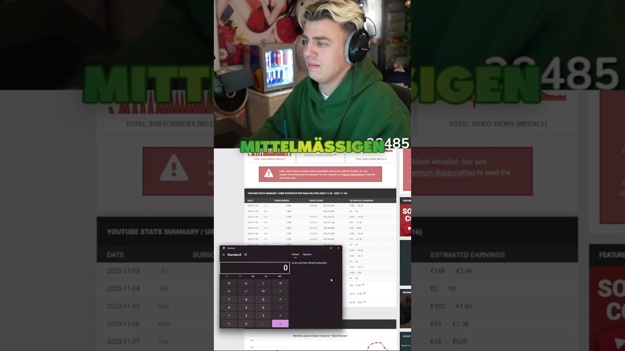 Papaplatte sch&auml;tzt die Einnahmen von Paluten #Einnahmen #Papaplatte #Paluten