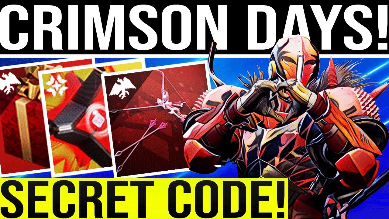 Destiny 2. SECRET CODE FOUND! Content Update, Crimson Days, New EXOTICS/LOOT, Hotfix, Vendors & More
