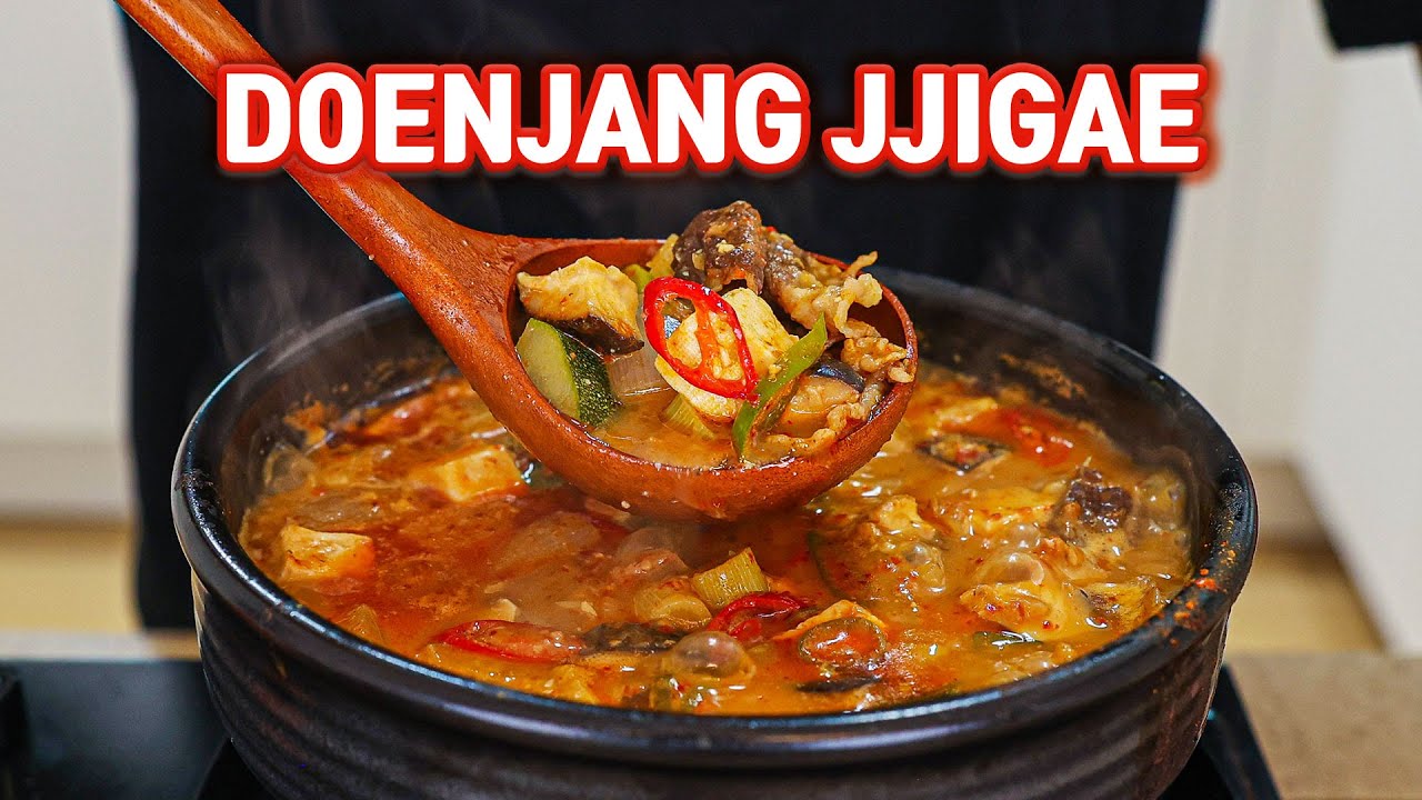 Making The Ultimate Korean Comfort Food Doenjang Jjigae, Soybean Paste Stew With Beef Brisket