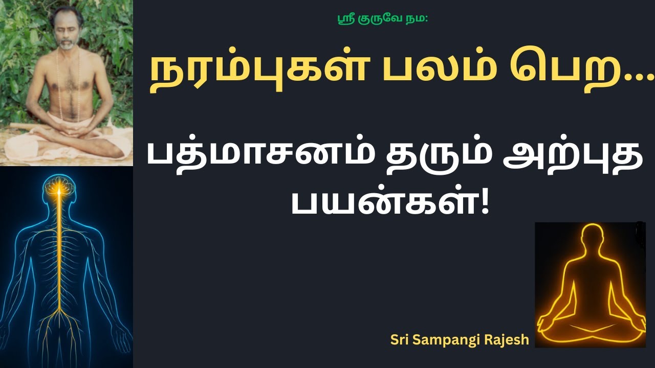 பத்மாசனம் செய்முறை | நரம்பு மண்டலம் பலம் பெற  & உள்ளுறுப்புகளுக்கான மகத்தான பலன்கள்|